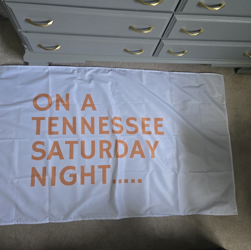White and Orange Tennessee Flag